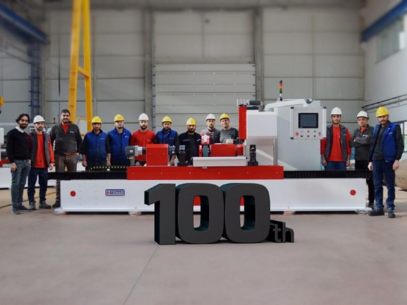 Yenar delivered its 100th thread cutting machine