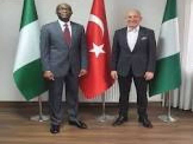 A visit from President Demirtaşoğlu to Nigerian Ambassador Ismail Yusuf Abba