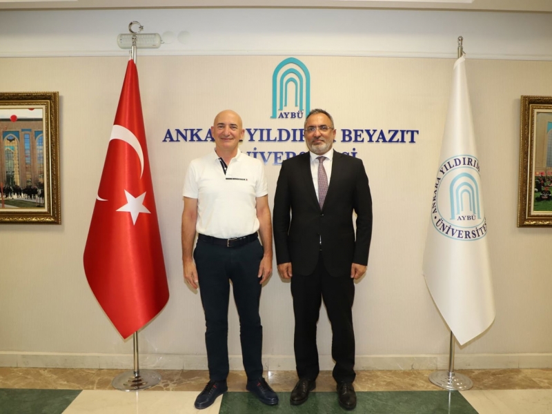 Visit from President Zeki Demirtaşoğlu to the new rector of Yıldırım Bayezit University Prof. Dr. Ali Cengiz Köseoğlu